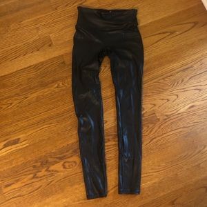 SPANX faux-Leather Leggings in Black